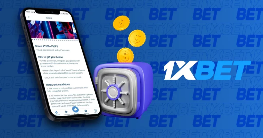 Promotions and bonuses in app from 1xBet for Malaysian players