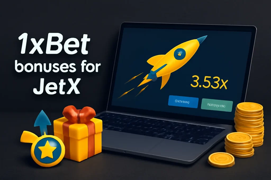 1xBet bonuses for JetX game